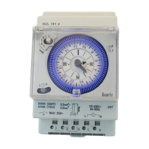 Control de tiempo diario de alta cantidad, interruptores analógicos de 3 módulos, temporizador SUL181d con 200 horas de reserva de batería, corriente máxima de 16A - Product Image 1