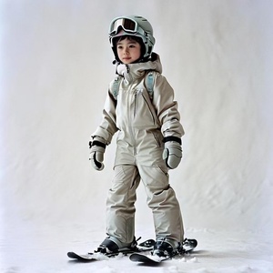 AQTQ Ski Jacket High Quality Custom Ski Wear <strong>Winter</strong> Outdoor Kids <strong>Overalls</strong> One Piece Ski Suit Jumpsuit - Product Image 1