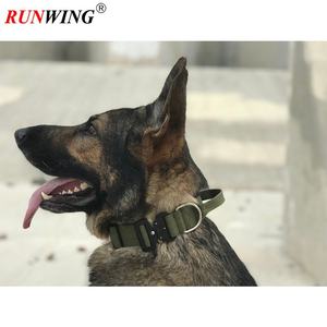 Patrón sólido <span class=keywords><strong>2</strong></span> Collar de perro de nailon resistente con hebilla negra y mango Correa para mascotas fácil de usar para mascotas activas - Product Image 5