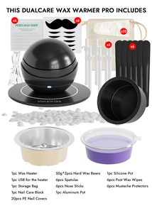 Calentador de Cera DualCare Pro a Precio de Fábrica, Inalámbrico y Portátil con Calor Constante de 30 Minutos, Ideal para Depilación de Cejas con Precisión - Product Image 5