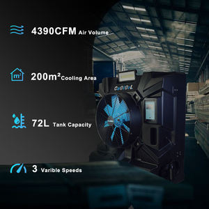 Enfriador de Aire Evaporativo Industrial con Ductos, Control Remoto, Sistema de Ventilación, Precio Directo de Fábrica, Certificación ETL y CE - Product Image 5