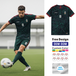 HOSTARON grosir Kit sepak bola pria Set lengkap sepak bola kustom poliester cetak nama Jersey dewasa Set Uniforem sepak bola dengan Logo - Product Image 1