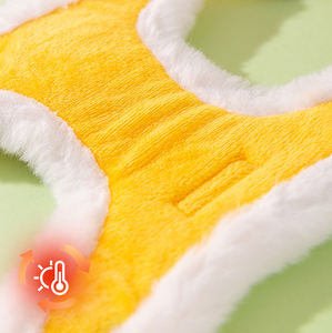 Arnés Cálido de Invierno para Perros Pequeños, Lindo Arnés Ajustable con Diseño de Girasol y Correa, Chaleco para Mascotas - Product Image 6