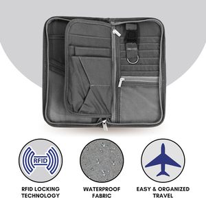 Carteras para Pasaportes <span class=keywords><strong>de</strong></span> Viaje, Porta Pasaportes Familiar Ligero con Bloqueo RFID, Funda Protectora para Pasaporte, Organizador <span class=keywords><strong>de</strong></span> Documentos - Product Image 2