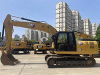 Moteur et pompe d'occasion pour excavatrice 320GX 20 tonnes, moteur C4.4, faible nombre d'heures, bon état, matériel de construction à vendre en stock