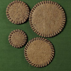 Special Features: Thickened Palm Wool Coaster, <b>Tea</b> <b>Set</b> Mat, Teapot Nursery Mat, Palm Wool Woven Insulating Mat, <b>Tea</b> Ceremony - Product Image 1