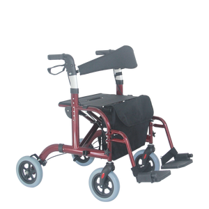<span class=keywords><strong>Rollator</strong></span> plegable de aluminio médico de estilo europeo con respaldo, 300 libras. Capacidad, - Product Image 1