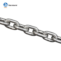 Cadena de Eslabones Soldados HIDEA, Estándar Australiano, Grado L, Acero al Carbono, Galvanizado en Caliente, Negro, Diámetro de 5~24 mm, Agrícola