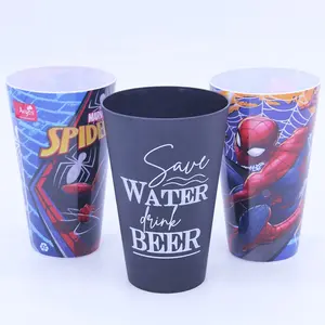 350 ML Customized PP Water Cup with Funny Design Printed Plastic Drinking Beer Cup for Festivals or Parties