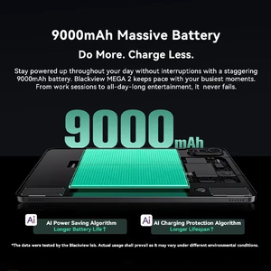 Tablet PC Android 15 de 12 Pulgadas, Octa Core, Wi-Fi, 9000mAh, 12+256GB, Cámara de 8+16MP, Blackview Mega 2 - Product Image 3