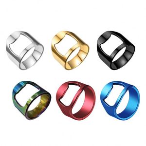 <b>Mini</b> Colorful Eco-Friendly Stainless Steel Finger Ring Wine Beer <b>Bottle</b> Opener with Customized Logo for Home Use - Product Image 2