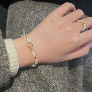 Pulsera de Plata de Ley con Perlas de Agua Dulce Estilo Barroco Zhizhen, de Alta Gama, Lujosa, Exquisita, Pequeña y con un Estilo Inigualable - Product Image 2