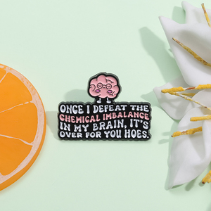 Broches de Esmalte de Concienciación sobre la Salud Mental, Divertidos y Personalizados con Diseños de Cerebro, Tostadora, Baño, para Regalar a Amigos - Product Image 3
