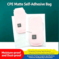 Sac auto-adhésif mat en polyéthylène pour ceinture chauffante, emballage électronique, résistant à l'humidité, logo personnalisé, directement de l'usine
