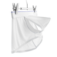 Caleçons pour hommes en maille transparente avec pochette pour pénis, double ouverture, manchon pour pénis à devant ouvert, sous-vêtements, garniture de ceinture, lingerie érotique, personnalisation OEM