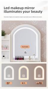 Juego de Muebles Modernos para Dormitorio con Tocador de Luces y Espejo Diseños de Mesa de Maquillaje para Uso en Apartamentos - Product Image 6