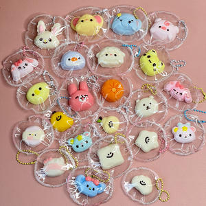CHENXI Mini animali Squishy <span class=keywords><strong>Squeeze</strong></span> Toy portachiavi personalizzati Taba Squishy Stress Relief giocattoli per bambini - Product Image 6