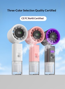 <span class=keywords><strong>Ventilateur</strong></span> portable sans fil 2026 en gros, mini-<span class=keywords><strong>ventilateur</strong></span> de poche avec brumisateur, <span class=keywords><strong>humidificateur</strong></span> USB rechargeable 1800 mAh, pulvérisateur d'eau - Product Image 6
