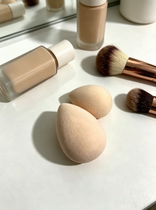 Nuevas Esponjas de Maquillaje Color <span class=keywords><strong>Beige</strong></span>, Bonitas y Suaves, en Forma de Rosa y Naranja, Paquete de 2, para Aplicaciones en Seco/Húmedo, para la Limpieza Diaria - Product Image 2