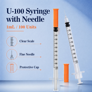 <span class=keywords><strong>Jeringa</strong></span> de <span class=keywords><strong>Insulina</strong></span> Veterinaria Desechable y Estéril U-100, 1mL, 29G, 30G, 31G, 12mm, 1/2 Pulgada, Proveedor, 100/Caja - Product Image 2