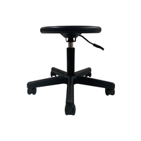 Chaises de laboratoire ESD KEDE avec roulettes pivotantes, hauteur réglable, en PU, pour salle blanche, salon et extérieur