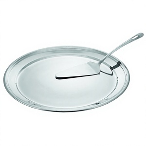 Ensemble de gâteaux ronds en acier inoxydable Ensemble de plateaux de cuisson pour gâteaux Assiettes à pizza profondes de grande taille - Product Image 1