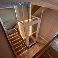 SIGMARISE 4 Kişilik Aileler İçin Popüler Fabrika Direkt Satış Konut Ev Mini Asansörleri Fiyatı Küçük Ev Asansörü