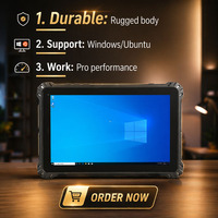 Tableta Robusta de 10 Pulgadas con 8 GB de RAM, Windows 10, Escáner de Código de Barras, Grado Industrial, Resistente al Agua y a los Golpes
