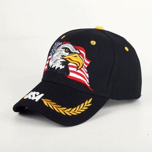 Manufacturers Wholesale Fashion Designer Oem American Flag Eagle Embroidery Baseball Cap US - Product Image 4