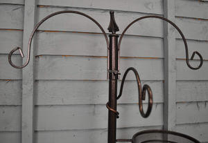 Métal <span class=keywords><strong>Station</strong></span> D'alimentation des Oiseaux Construction En Métal Solide 190cm, épaisseur 22mm poteau - Product Image 4