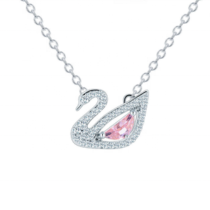 Nueva llegada <span class=keywords><strong>Cisne</strong></span> 18K oro rosa collar de moda para <span class=keywords><strong>el</strong></span> regalo de las mujeres al por mayor - Product Image 2