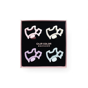 Fermagli per Capelli Angelina 8,5 cm, Colori Pastello, Fermagli a Becco d'Anatra alla Moda per Donna, Uso Quotidiano, Accessori per Capelli in Plastica di Alta Qualità - Product Image 4