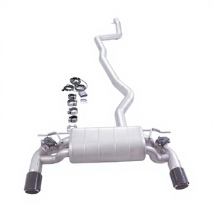 Sistema de Escape Catback Vortex Performance para BMW 340i F30 F32 B58 3.0T con Sistema de Válvulas Dobles y Puntas de Fibra de Carbono, Kit de Acero Inoxidable - Product Image 1