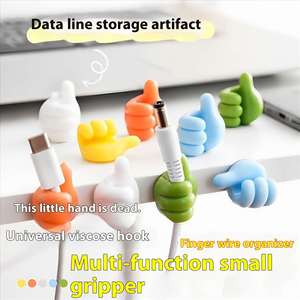 Wholesale Cute Multifunctional Wall Mounted Adhesive Thumb <b>Hooks</b> Organizer Storage Home <b>Tool</b> Plastic Pen Holder - Product Image 4