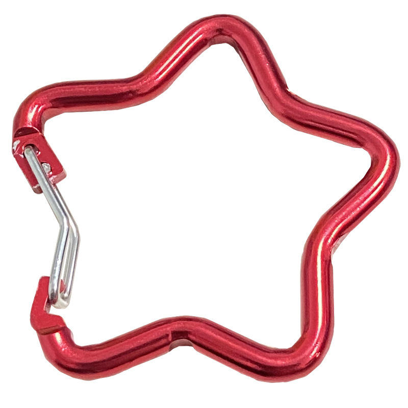 ตะขอเกี่ยวลวดรูปดาวสีชมพู