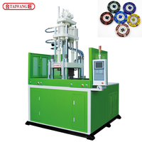 Mesin Cetak Injeksi Hidrolik Vertikal Efisiensi Tinggi Terkontrol PLC untuk PVC/PP/ABS, Mesin Pembuat Chip Poker dari Tanah Liat
