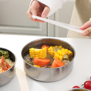 5 Pcs Modern Stainless Steel Warmer Set Kitchen Hot Pot Inner <strong>Lid</strong> Heatable Plastic <strong>Lid</strong> Food Storage <strong>Container</strong> - Product Image 6