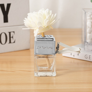 8ml 자동차 향수 에센셜 오일 용기 미니 자동차 향수 디퓨저 빈 유리 병 통풍구 클립 Pe 꽃 - Product Image 6