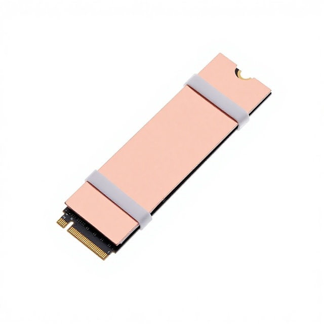 Laptop Hard Drive Cooling Vest Solid State Heat Sink ICE Copper Polished Plated CE Certified Customized Sheet Metal Processing