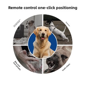 Nouvel appareil d'entraînement pour chien intelligent, personnalisé, étanche et multi-canaux - Collier <span class=keywords><strong>anti</strong></span>-<span class=keywords><strong>aboiement</strong></span> à télécommande avec vibrations et choc - Product Image 4