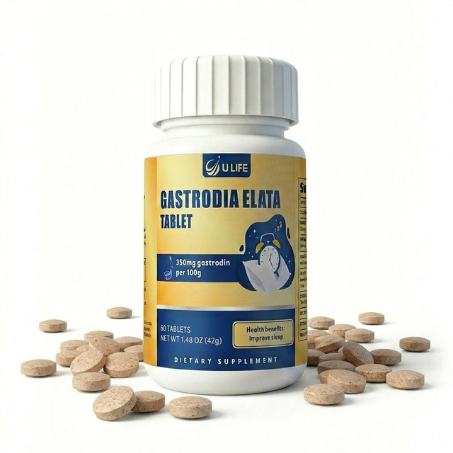 Daily Herbal Sleep Supplement Gastrodia Elata Tablets Sleep Support Nighttime Calm Relaxation Nerve Health Support Stress Relief