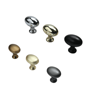 Maniglie per Mobili in Lega di Zinco Stile Francese Rotonde/Ovali - Pomelli a Uovo di Colomba a Foro Singolo per Armadietti/Cassetti di Camere da Letto e Magazzini |   Moderno - Product Image 5