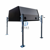 Cabine simple/double/supplémentaire 4WD plateau et auvent de ramassage en aluminium personnalisé avec boîte à chien et boîte à outils pour Landcruiser, Hilux, Ranger
