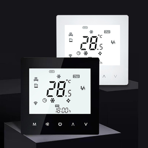 Termostato Inteligente WiFi para Habitación, Pantalla Táctil Digital, Controlador de Ventilador, Programable con Temporizador, Modo Automático de Calefacción y Refrigeración, Montaje en Pared - Product Image 1