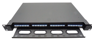 Panel de Conexiones de Fibra Óptica de Alta Densidad SWOT <span class=keywords><strong>RAL</strong></span> <span class=keywords><strong>9004</strong></span> Negro, 48F/96F SM, 19 Pulgadas, 1U, Montaje en Rack, Chasis MPO para Casete MPO MTP - Product Image 4
