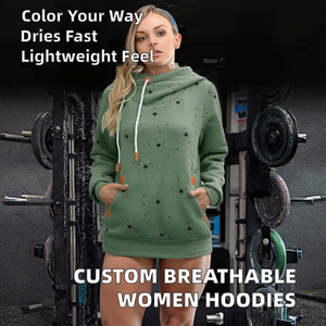 Wholesale Breathable Winter Casual Knitted <b>Women's</b> <b>Hoodies</b> Custom Color & Style - Product Image 2