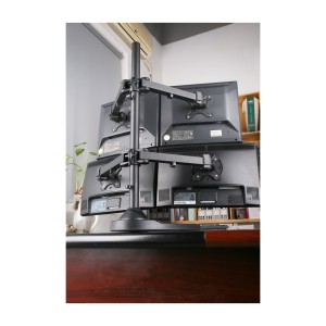 Bảng <span class=keywords><strong>Monitor</strong></span> chủ cho 13-27 "LED LCD màn hình VESA núi <span class=keywords><strong>Quad</strong></span> ngồi đứng Màn hình máy tính để bàn màn hình đứng - Product Image 5