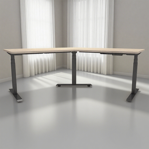 3 chân thép có thể điều chỉnh L hình dạng ngồi đứng điện Chiều cao có thể điều chỉnh góc 90 180 điều hành Bàn máy tính văn phòng - Product Image 3