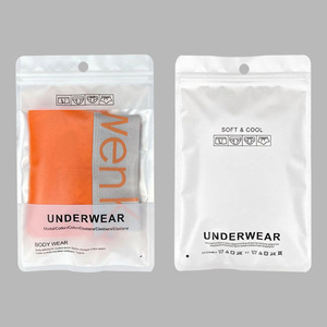 Tùy Chỉnh Móc Áo Đồ Lót Bao Bì Quần Áo <span class=keywords><strong>Zip</strong></span> Túi Trong Suốt Foil Túi Nam Đồ Lót Túi Nhựa - Product Image 5