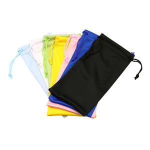 Estuche de microfibra para gafas con estampado de logotipo personalizable, cuero PU, doble aguja de haz, <span class=keywords><strong>dos</strong></span> gafas de sol, bolsa de tela, logotipo personalizable - Product Image 5